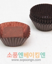 브라운 초콜릿 유산지컵 28mm / 50장내외