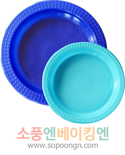 컬러릭스 일회용 파티접시 블루(10SET)